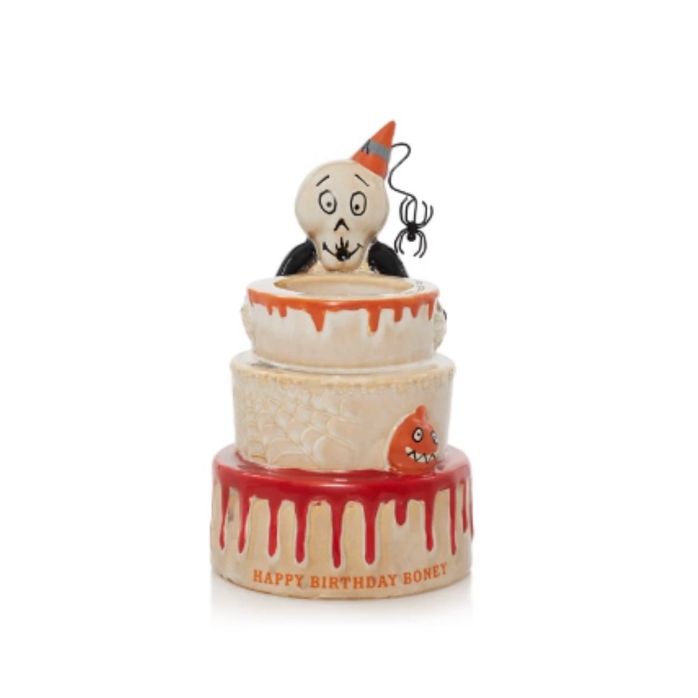 NIB Yankee Candle Boney Bunch Celebrations  Birthday Tea Light Holder Halloween